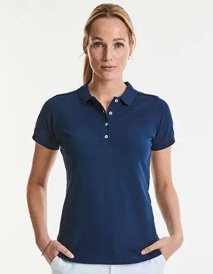Russell Ladies Fitted Stretch Polo