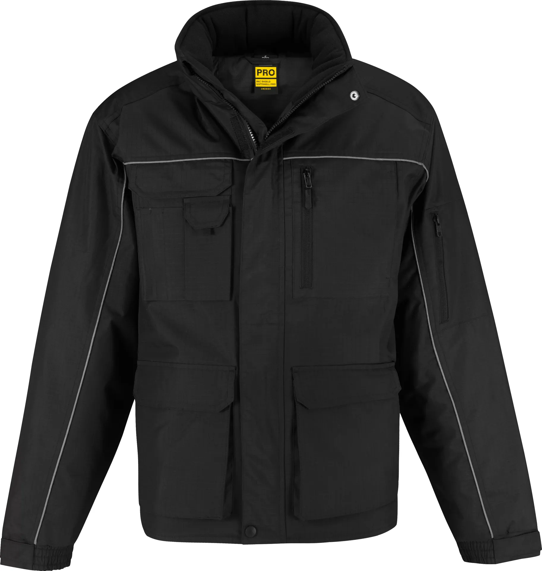 BC-JUC41-ShelterPro-black-1 B&C Jacke Shelter Pro