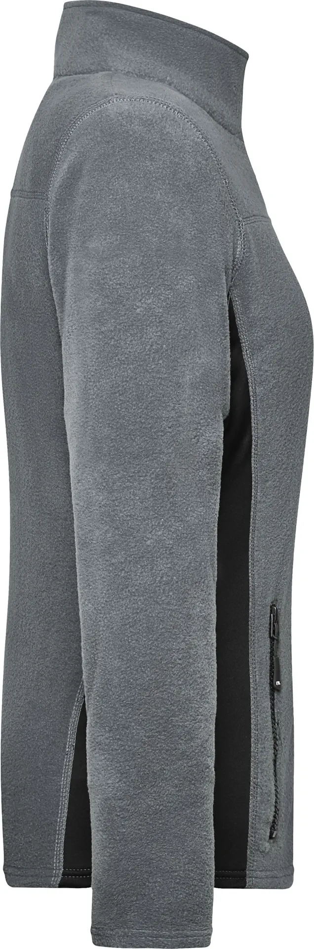 jn841-ladies-workwear-fleece-jacket-carbon-black-right-6 James & Nicholson Ladies Workwear Fleece Jacket -Strong-