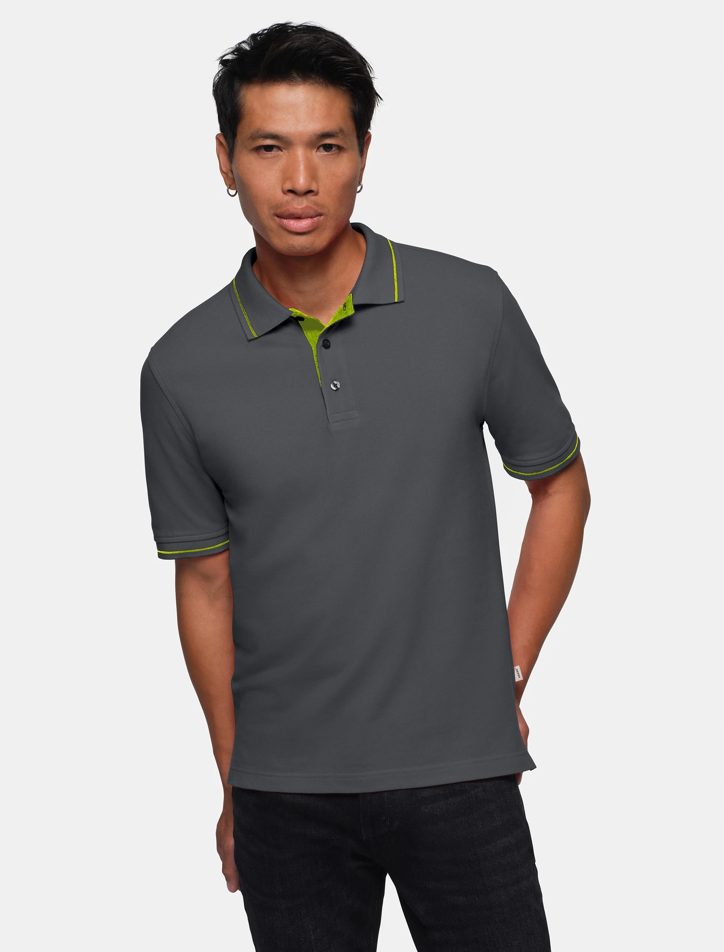 hakro-803-poloshirt-casual-anthrazit-kiwi-model-0 HAKRO Poloshirt 803 Casual