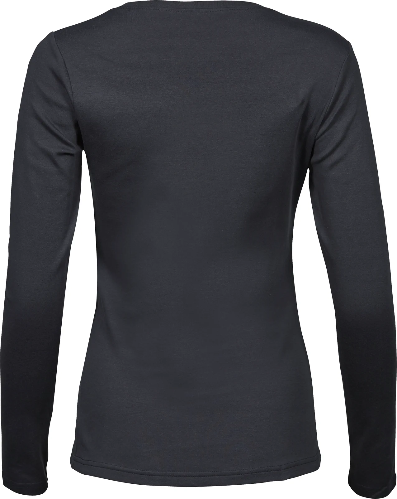 tee-jays-590-womens-long-sleeve-interlock-t-shirt-darkgrey-back-3 Tee Jays Women's Long Sleeve Interlock Tee