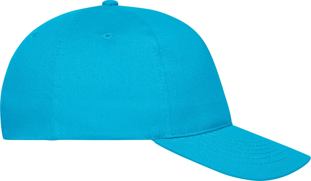 daiber-mb6237-5-panel-cap-bio-cotton-turquoise-right-6 daiber 5-Panel Cap Bio Cotton