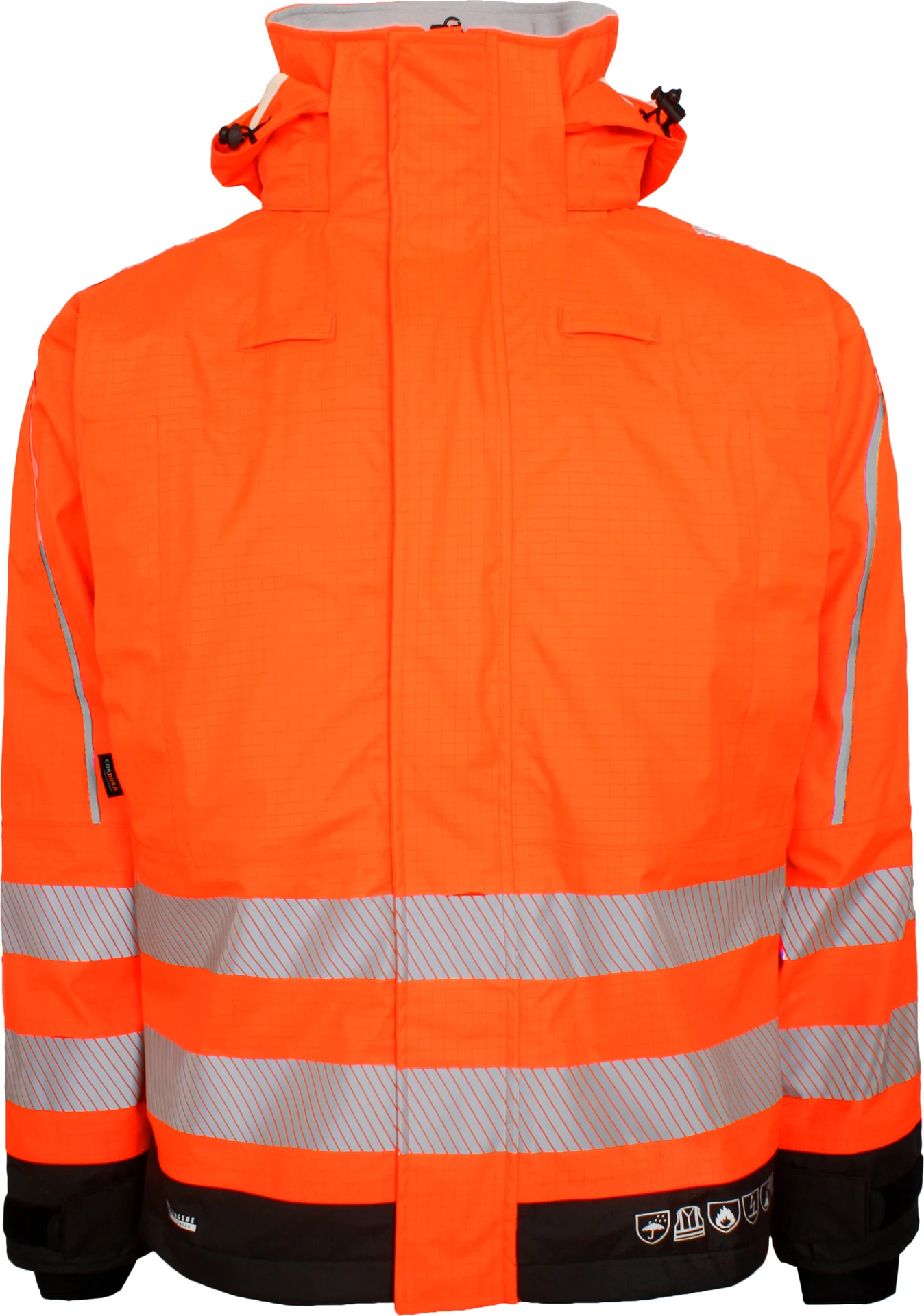 leuchtorange/schwarz