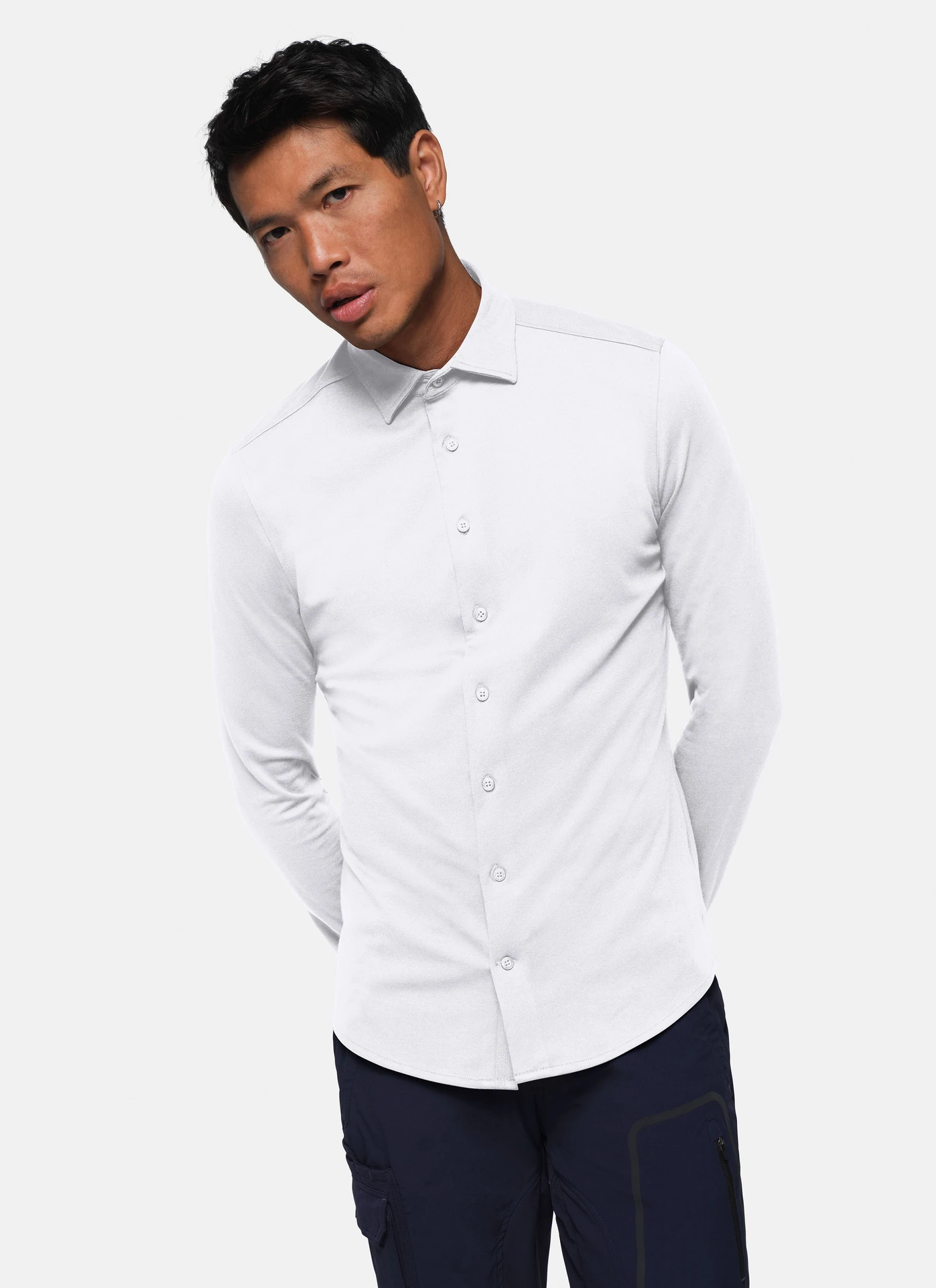 hakro-137-cotton-tec-hemd-weiss-model-0 HAKRO Hemd 1/1 Arm 137 Cotton Tec