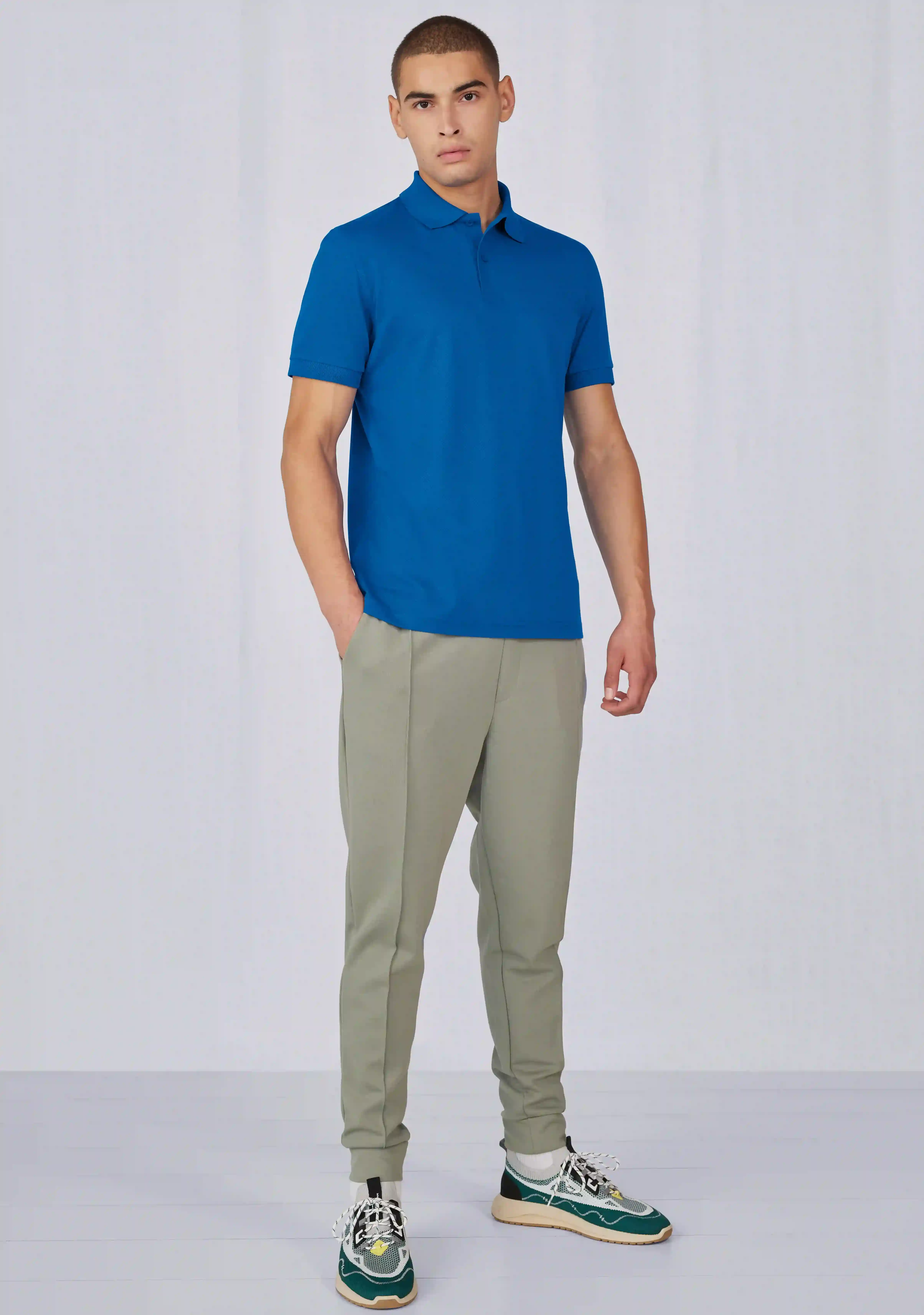 BC_PU428_royal_2 B&C My Eco Polo 65/35_°
