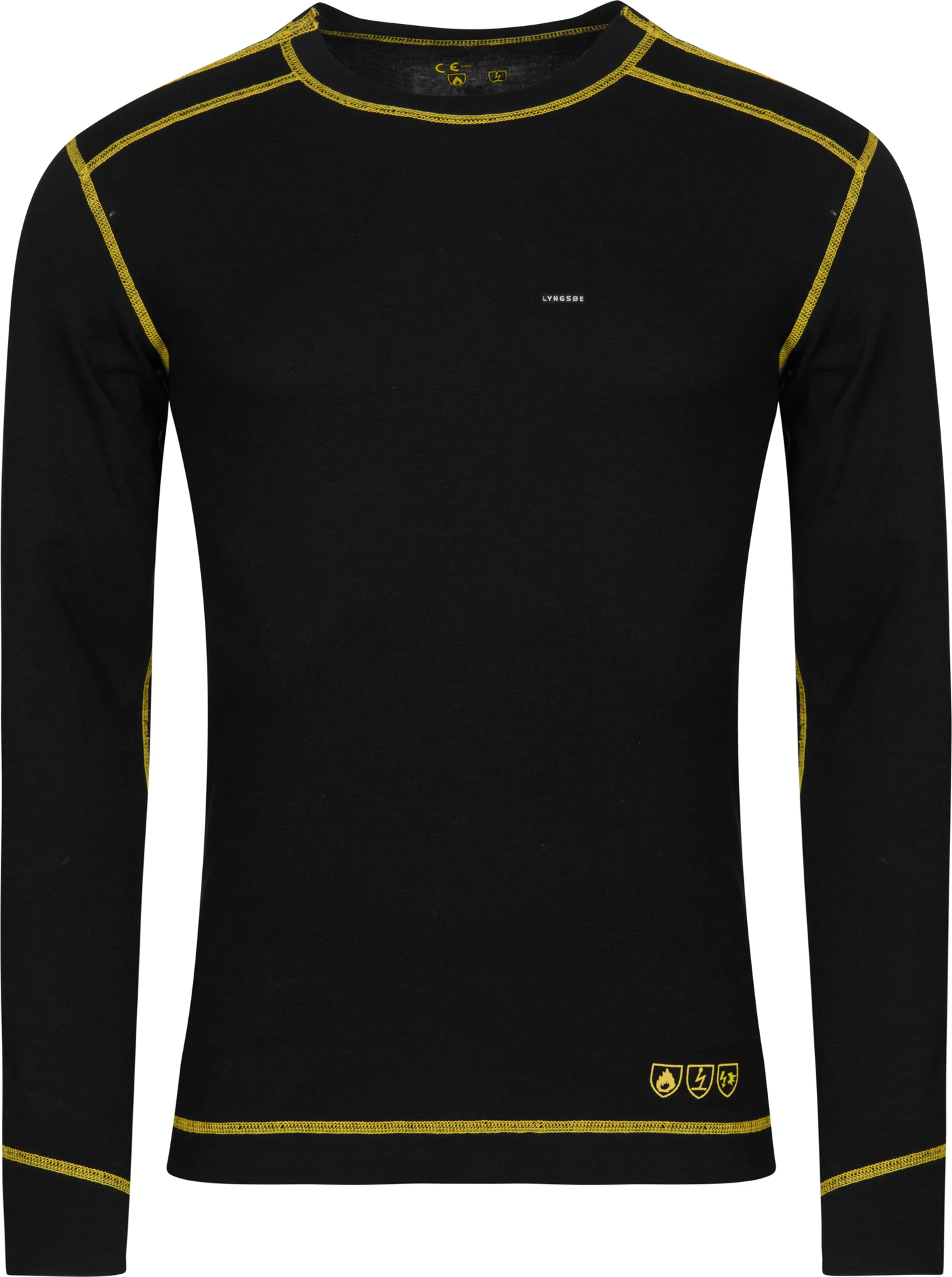 lyngsoe-arc-lr10878-langarm-shirt-schwarz-front-1 Lyngsøe ARC-LR10878 Flammhemmendes Langarm-Shirt