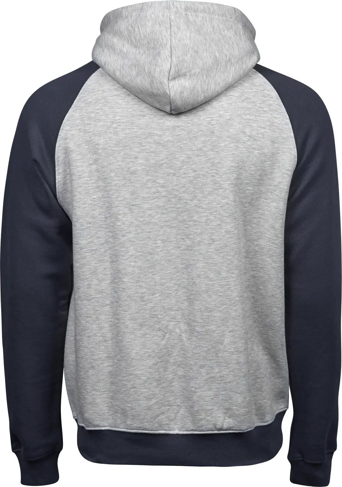 tee-jays-5432-two-tone-hooded-sweatshirt-heathergrey-navy-back-3 Tee Jays Two-Tone Hooded Sweatshirt