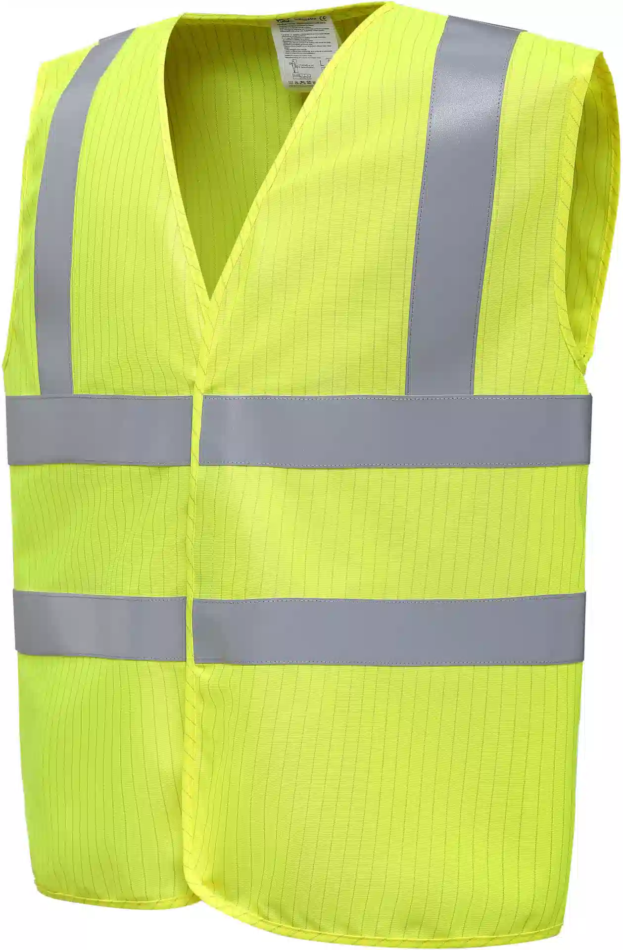 yoko-hvw100asfr-hi-vis-static-flame-retardant-waistcoat-hi-vis-yellow-side-3 YOKO Hi-Vis Anti-Static Flame Retardant Waistcoat