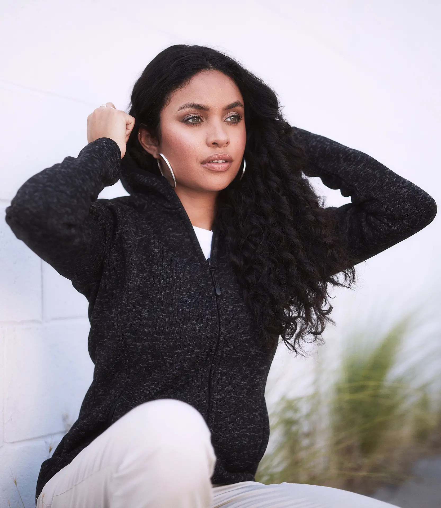 Stedman Lux Hooded Knitfleece Jacket Women