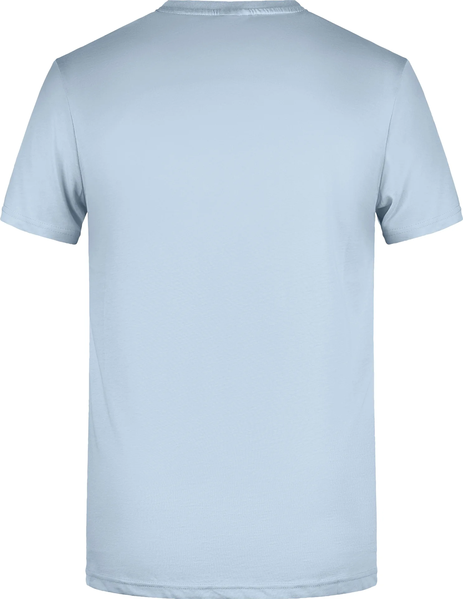 JN8008-mens-basic-t-shirt-lightblue-back-5 James & Nicholson Men`s Basic-T