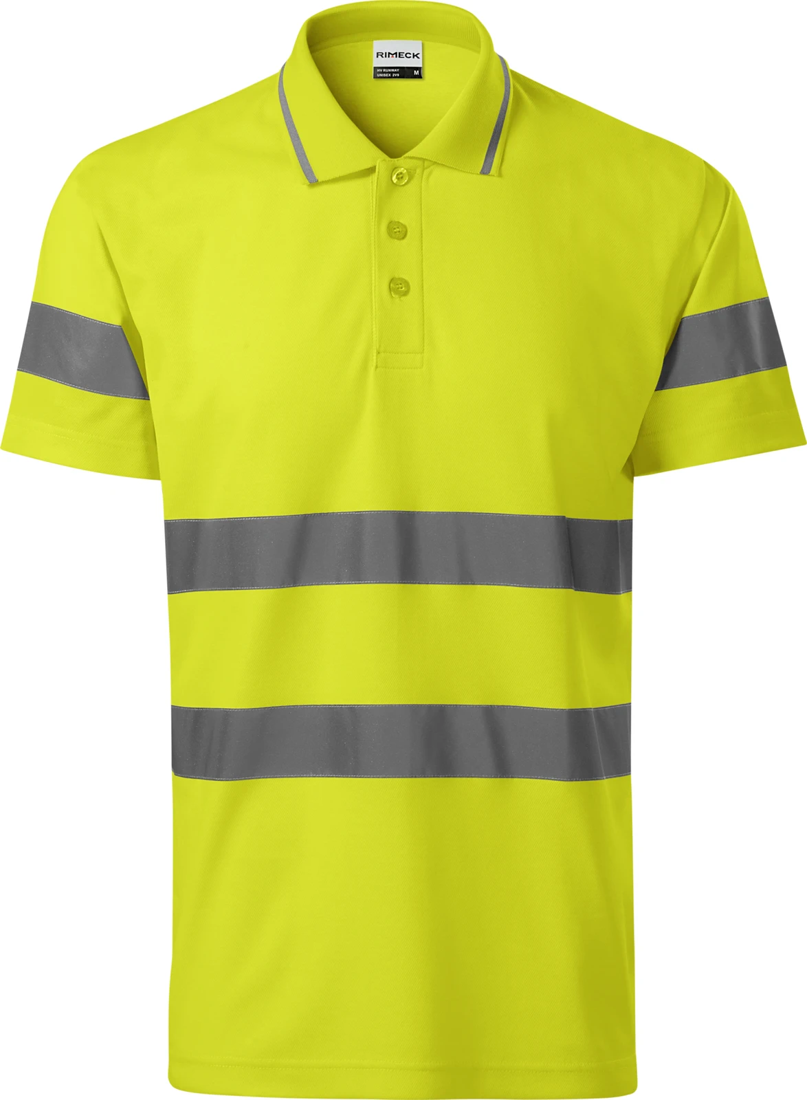 rimeck-2v9-polohemd-hv-runway-fluoreszierendesgelb-front-2 RIMECK Polo-Shirt HV Runway 2V9