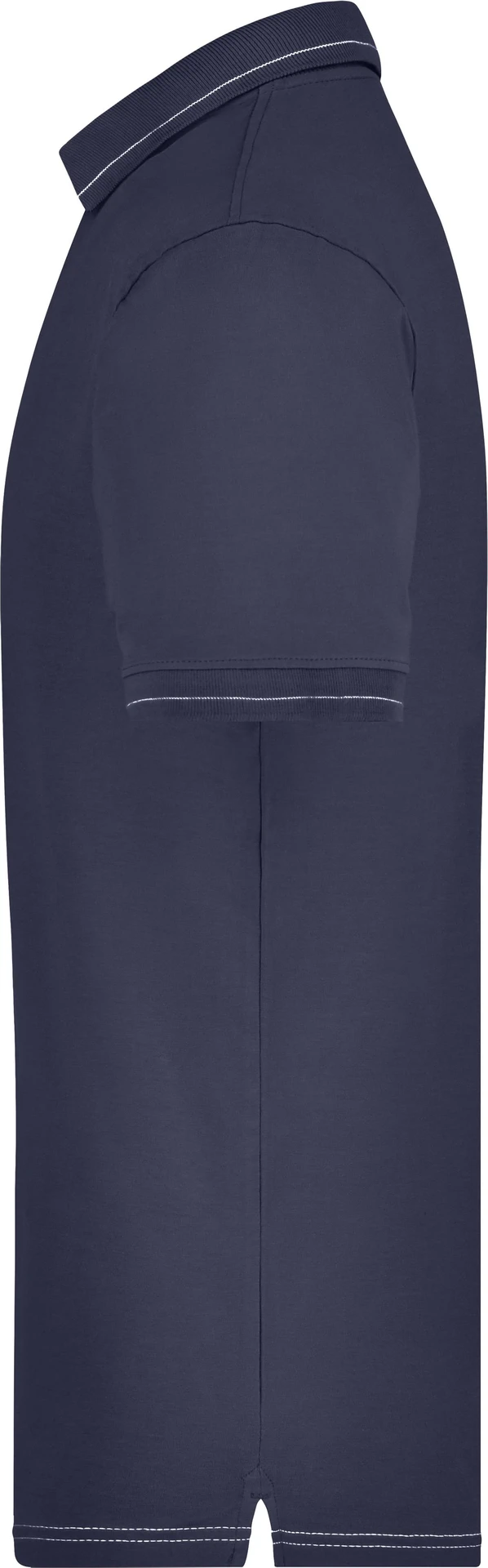 jn569-mens-elastic-poloshirt-navy-white-left-4 James & Nicholson Men´s Elastic Polo