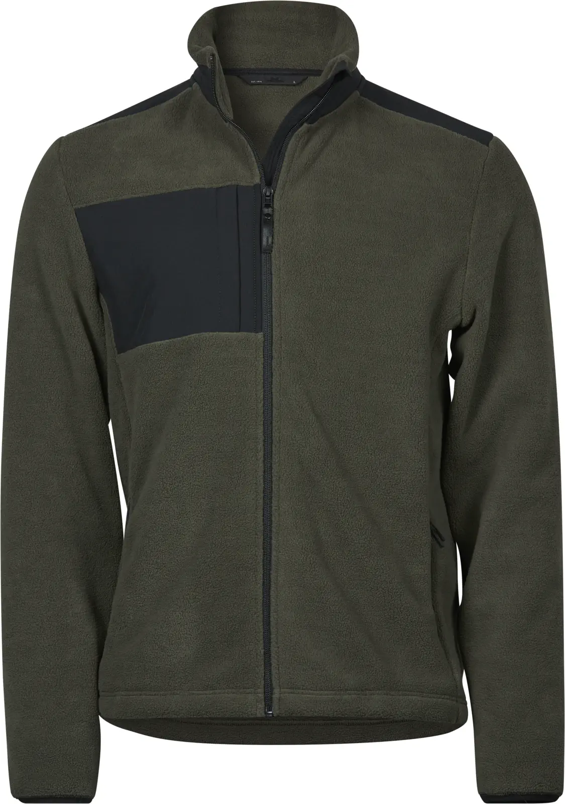 tee-jays-9120-mountain-fleece-deepgreen-black-front-1 Tee Jays Mountain Fleece