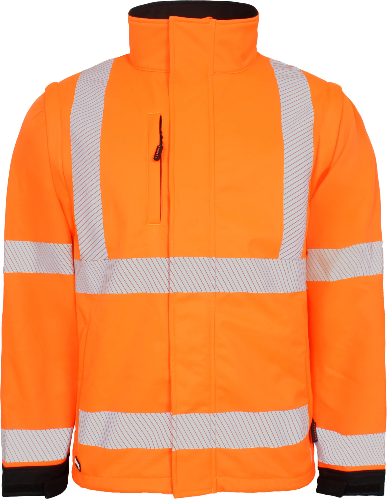 leuchtorange/schwarz