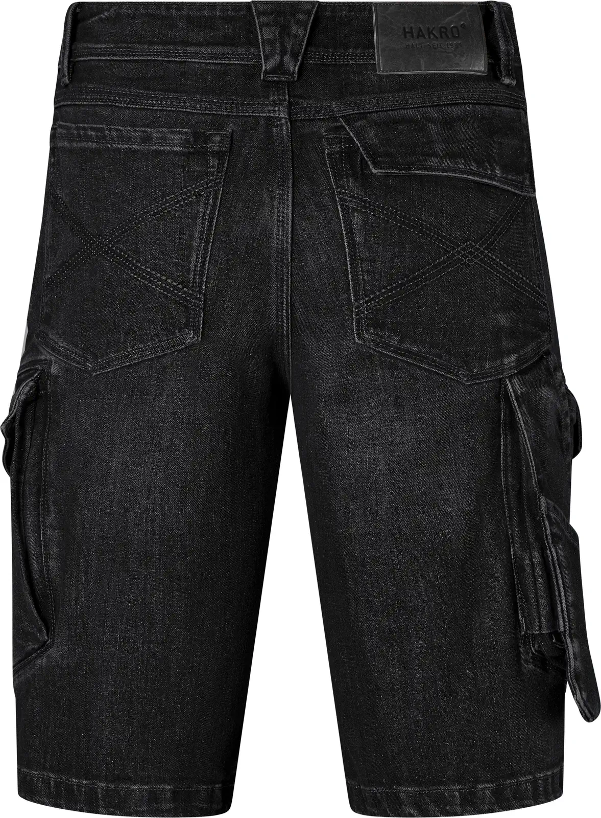 hakro-736-worker-jeansshorts-dyneema-x-stretch-eco-schwarz-3 HAKRO Worker-Jeansshort 736 Dyneema® X-Stretch ECO