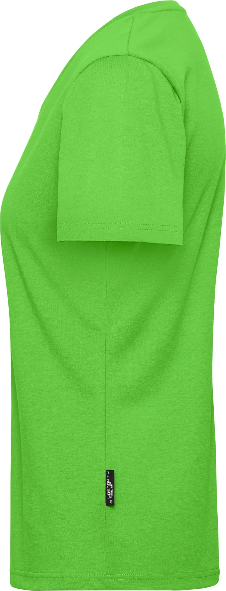 jn1807-ladies-bio-workwear-t-shirt-limegreen-left-4 James & Nicholson Ladies Bio Workwear T-Shirt