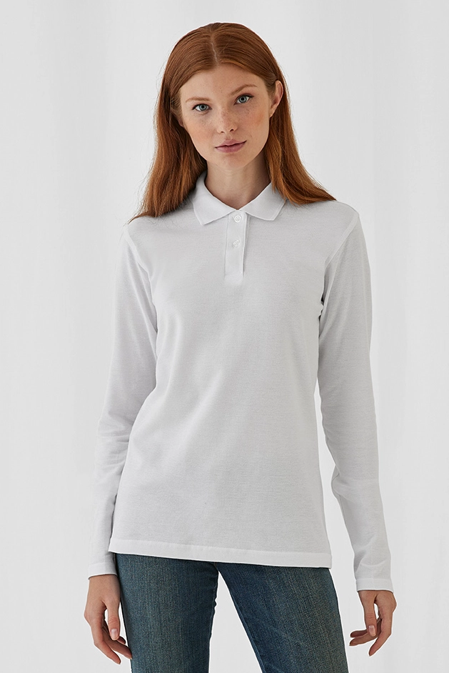 B&C Long Sleeve Polo ID.001 Women