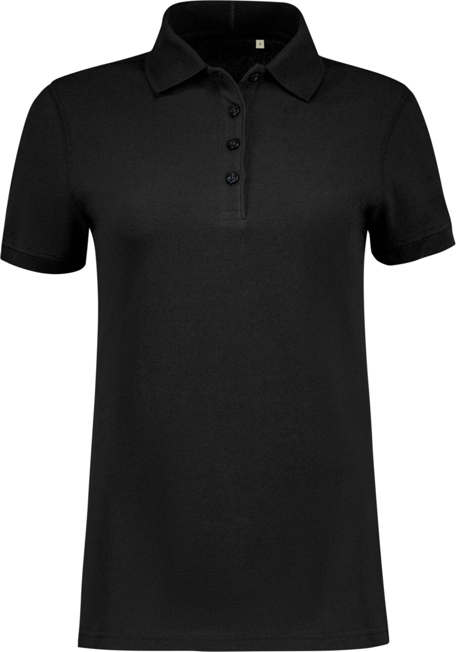 hakro-303-label-free-damen-poloshirt-heavy-mikralinar-eco-schwarz-front-1 HAKRO Damen Label-Free Poloshirt 303 Heavy MIKRALINAR® ECO