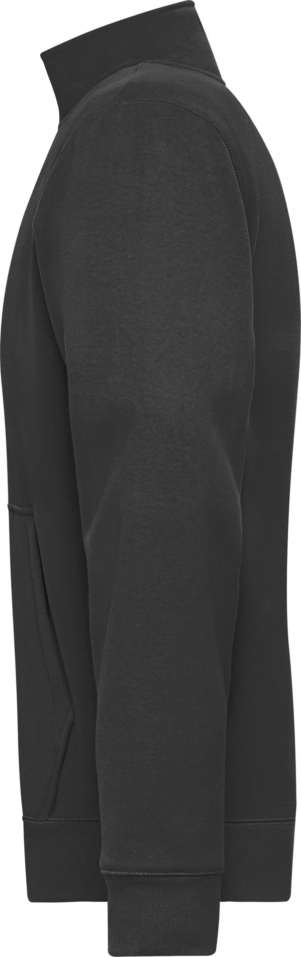 jn1810-mens-doubleface-work-jacket-black-left-4 James & Nicholson Men´s Doubleface Work Jacket -SOLID-