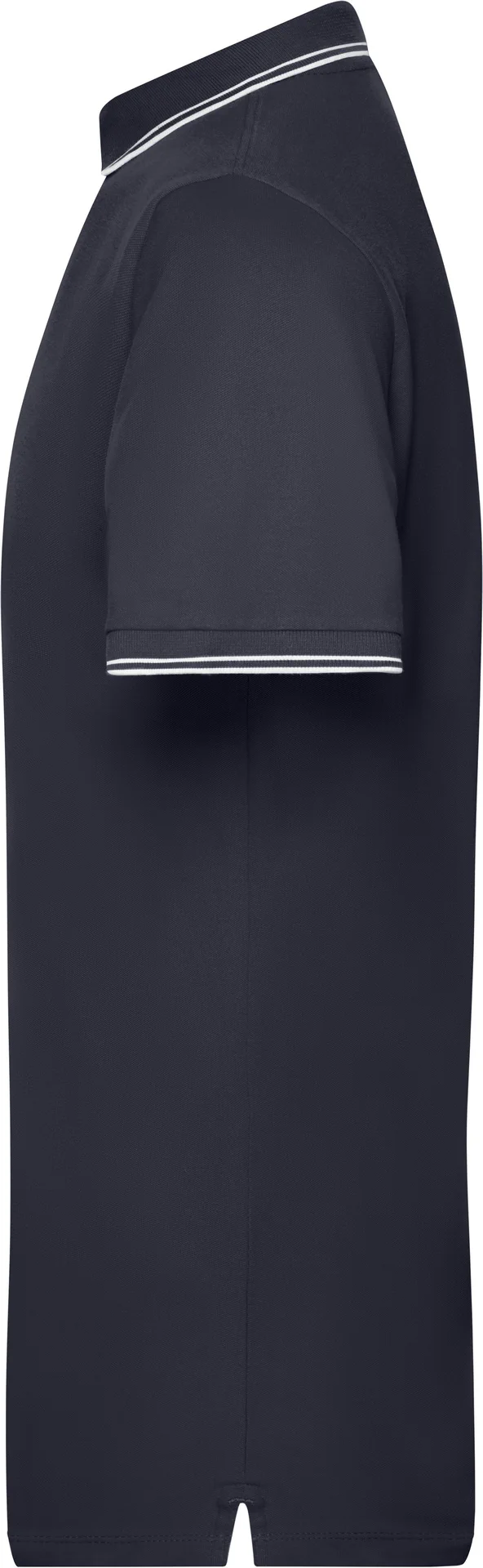 jn986-mens-poloshirt-navy-white-left-4 James & Nicholson Men's Piqué Polo