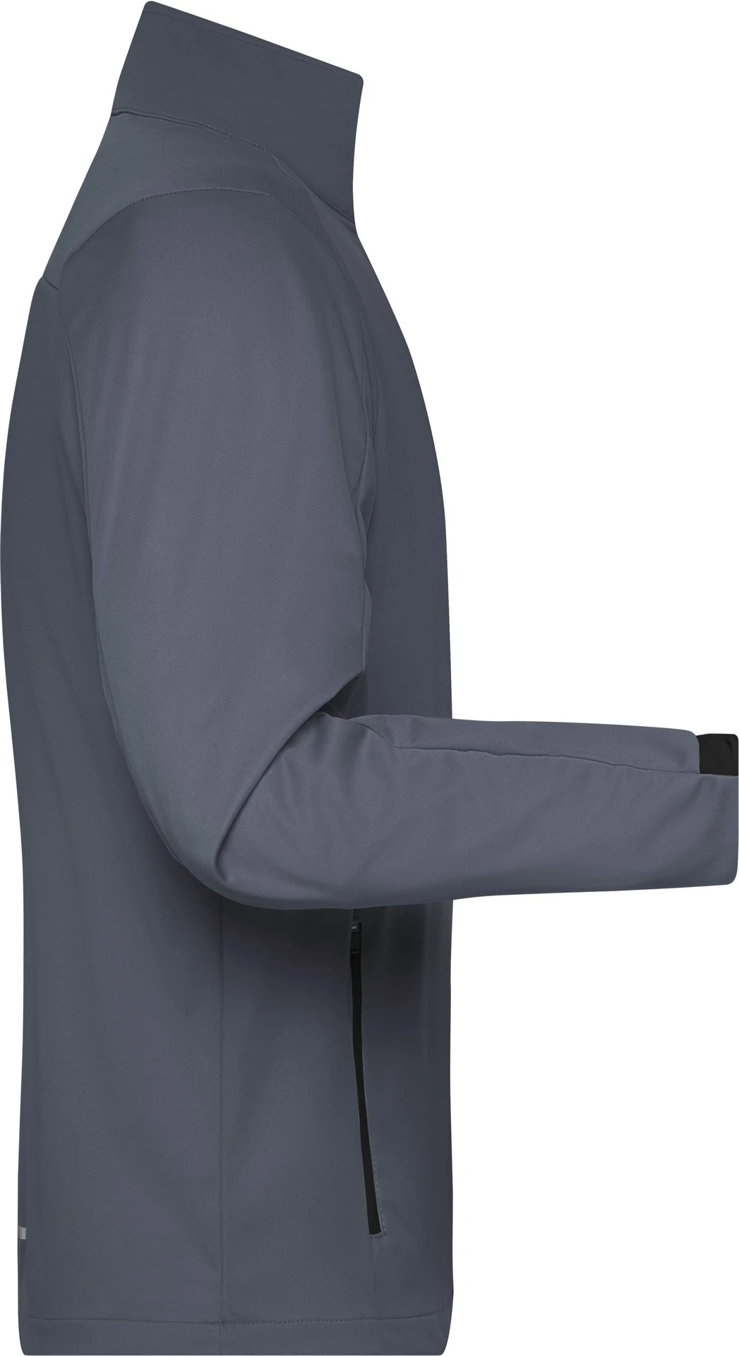 jn1126-mens-sports-softshell-jacket-titan-black-right-6 James & Nicholson Men`s Sports Softshell Jacket