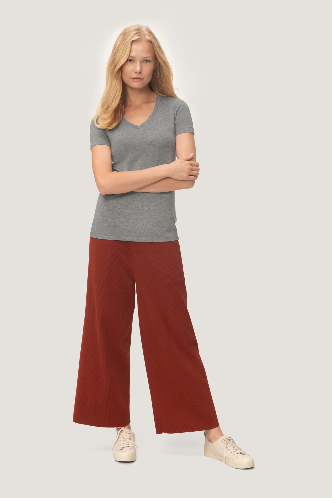 HAKRO Damen-V-Shirt 172 Stretch