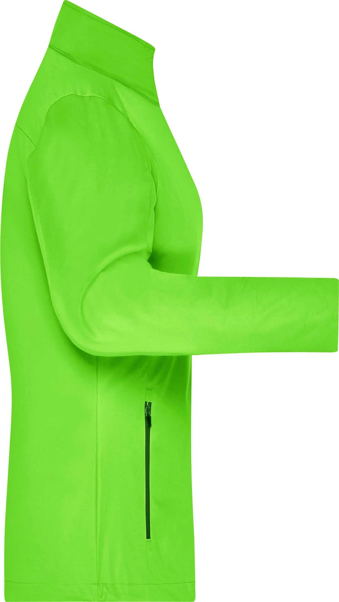 jn1125-ladies-sports-softshell-jacket-brightgreen-black-right-6 James & Nicholson Ladies` Sports Softshell Jacket