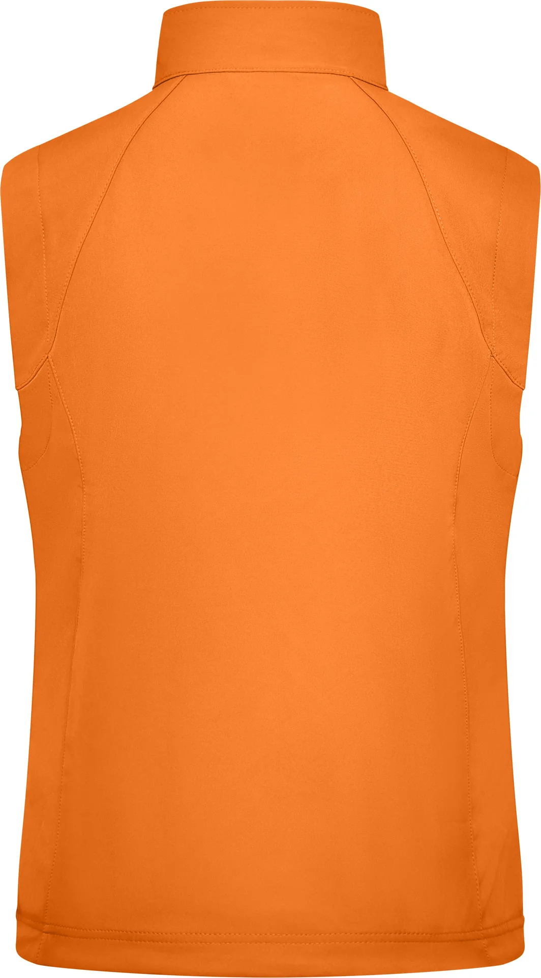 jn1023-ladies-softshell-vest-orange-back-5 James & Nicholson Ladies Stretch Softshell Vest