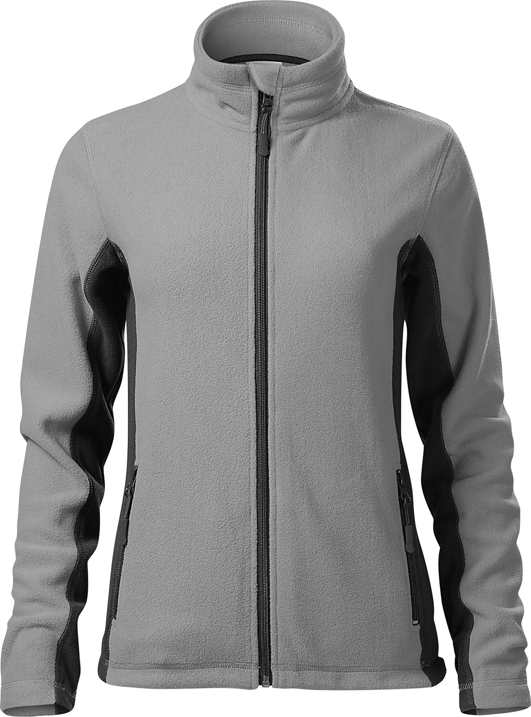 malfini-528-frosty-fleece-damen-hellgrau-front-2 MALFINI Fleecejacke Damen Frosty 528