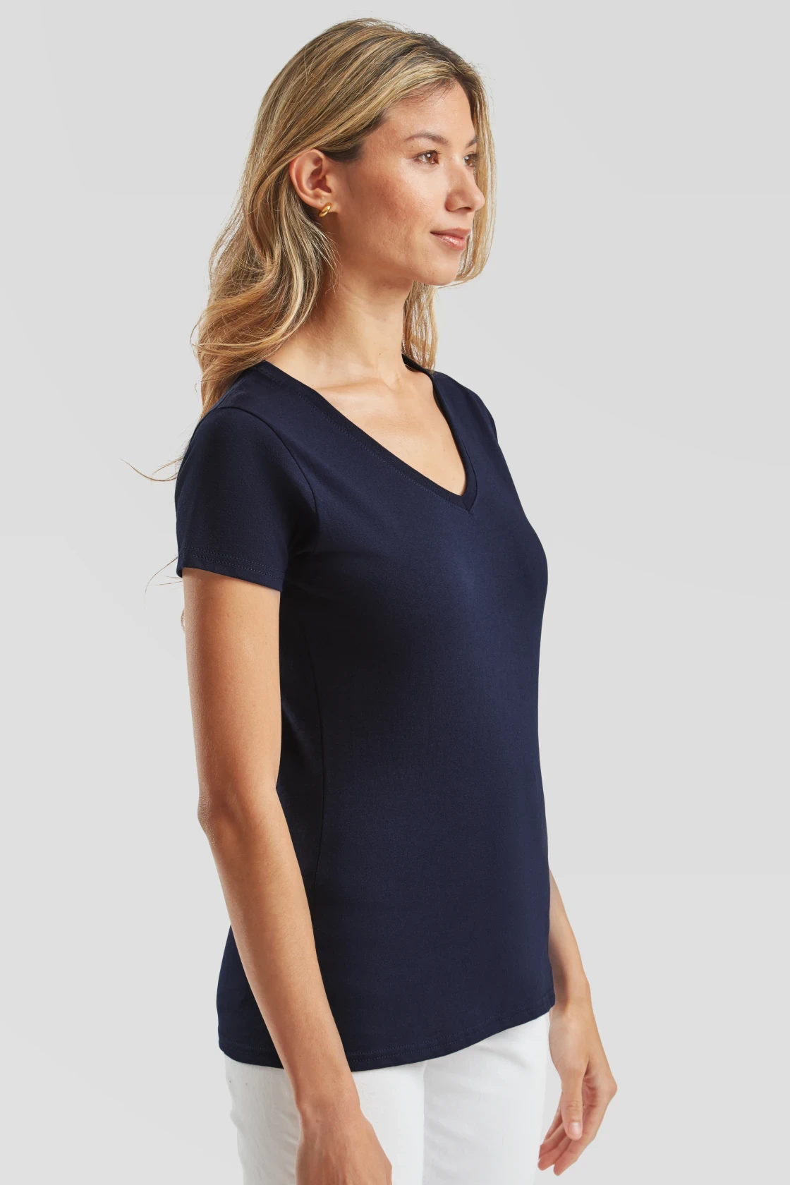 F.O.L. Lady-Fit Valueweight V-Neck T