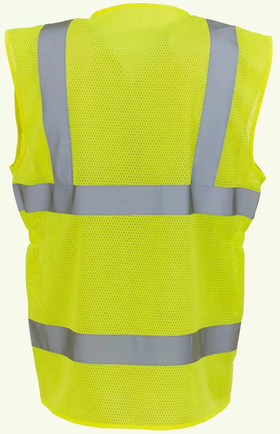 yoko-hvw180-ladies-hi-vis-executive-waistcoat-hi-vis-yellow-back-2 YOKO Ladies Hi-Vis Executive Waistcoat