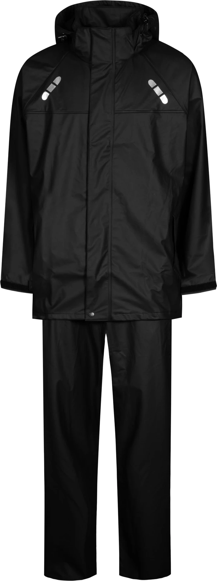 lyngsoe-lr1330-regenset-schwarz-front-1 Lyngsøe LR1330 Regenset mit Jacke und Hose