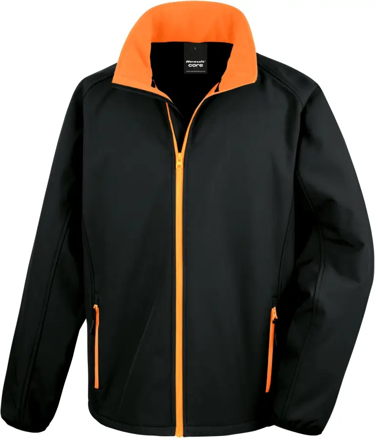 black/orange