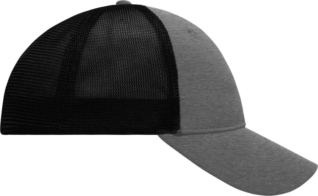 daiber-mb6215-6-panel-elastic-fit-mesh-cap-darkgreymelange-black-right-6 daiber 6-Panel Elastic Fit Mesh Cap