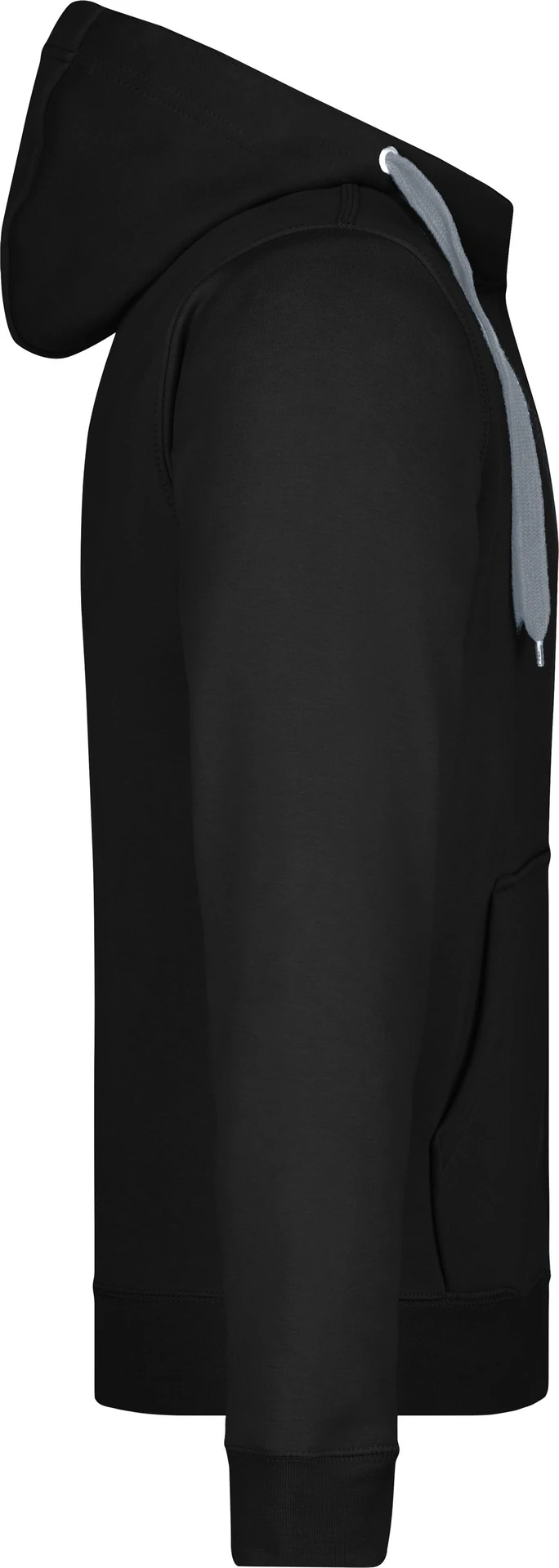 jn355-mens-doubleface-jacket-black-carbon-right-6 James & Nicholson Men´s Doubleface Jacket