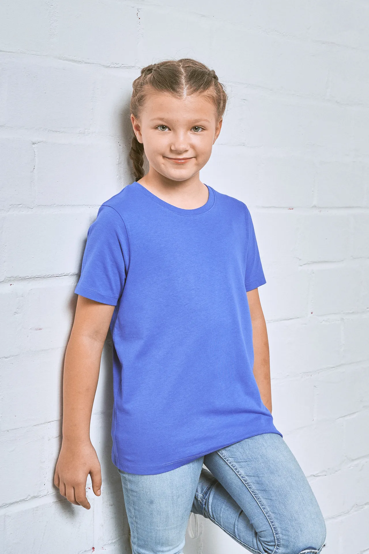 promodoro-309-kids-premium-t-shirt-organic-azureblue-model-0 Promodoro Kids´ Premium-T Organic