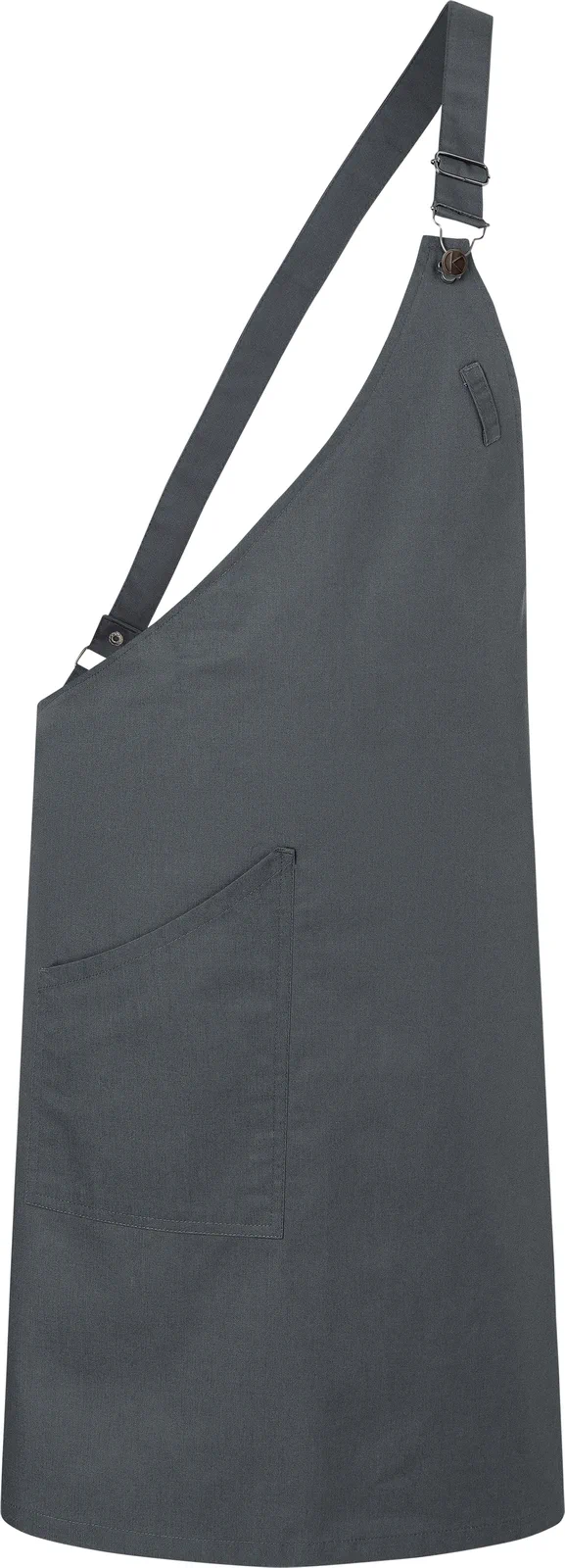 KARLOWSKY Asymetrische Latzschürze Classic mit Tasche