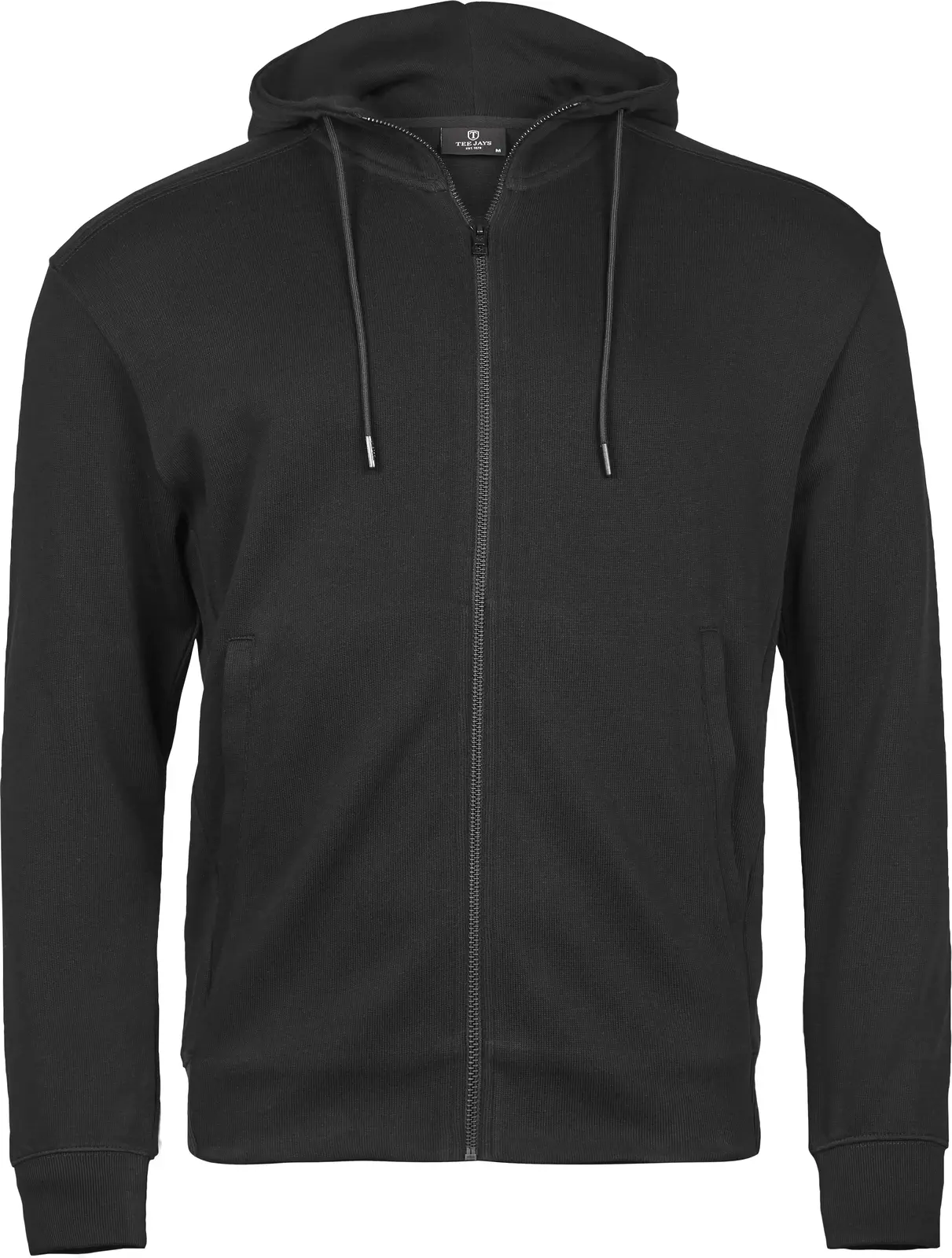 Tee Jays Ribbed Interlock Hooded Full Zip