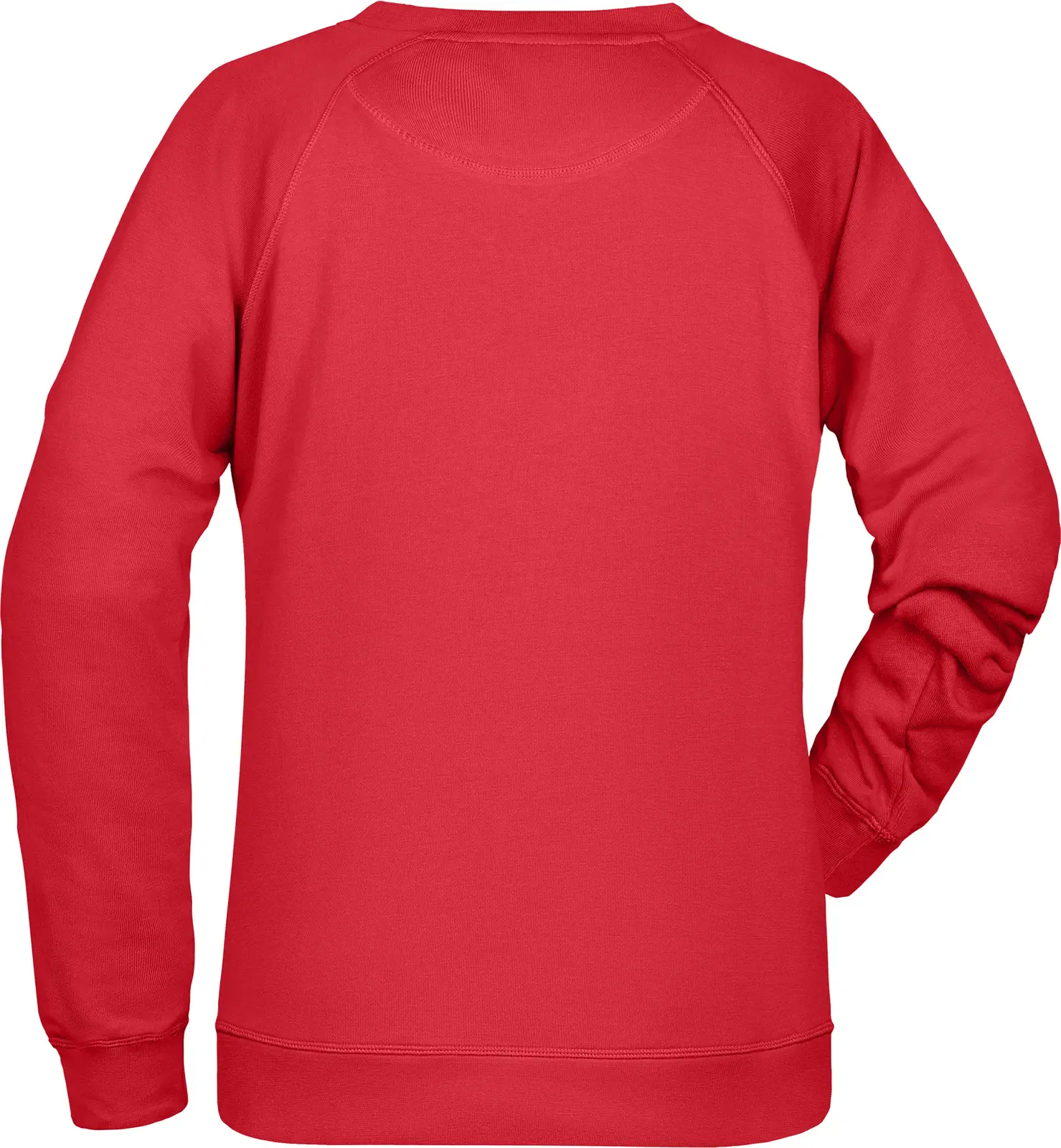 JN8021-ladies-sweatshirt-red-back-5 James & Nicholson Ladies Sweat