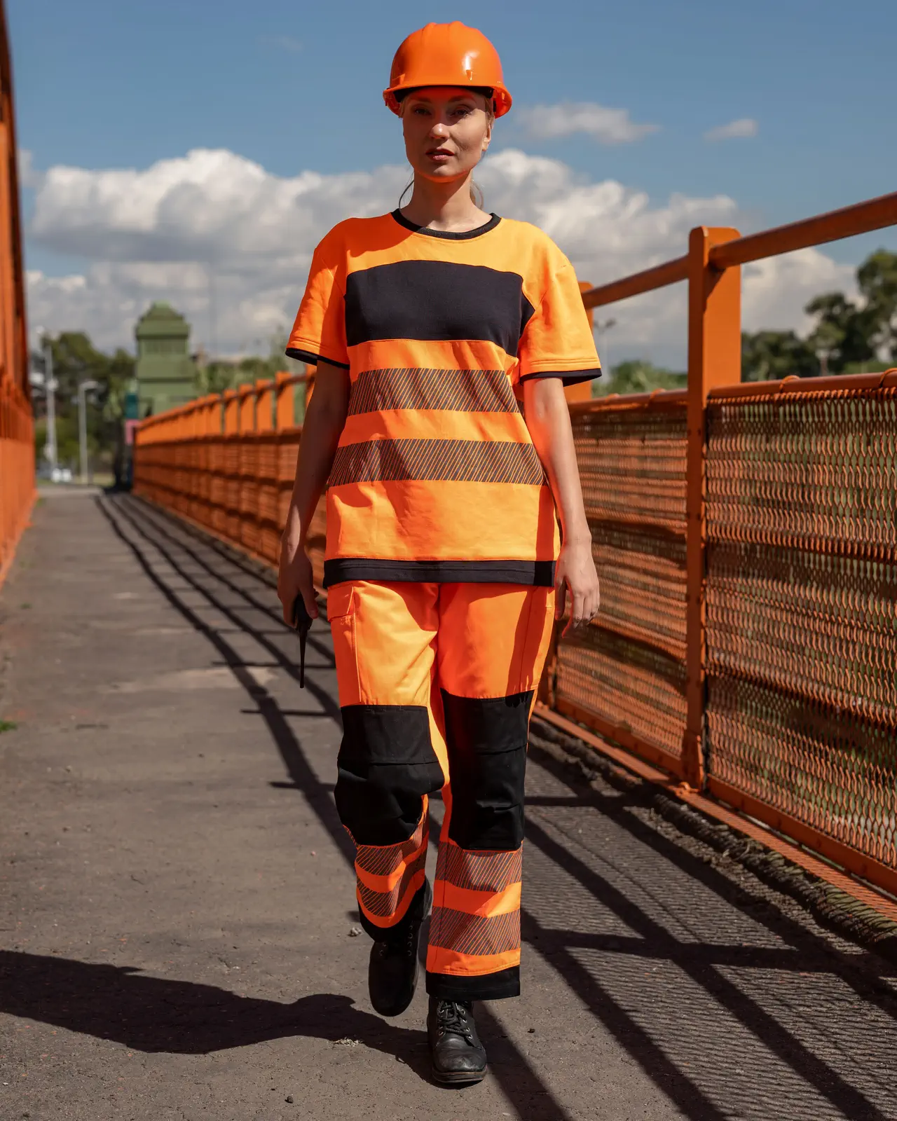 Korntex EOS Hi-Vis Workwear T-Shirt With Printing Area