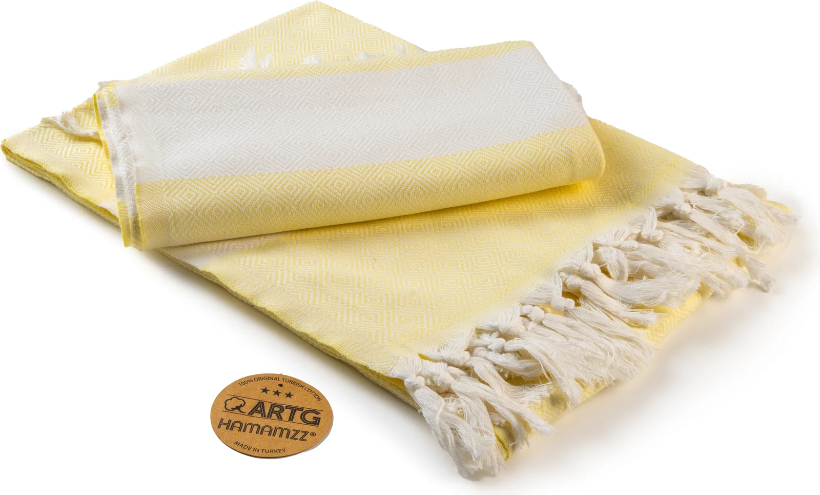 artg-ar056-hamamzz-marmaris-deluxe-towel-lightyellow-front-1 ARTG Hamamzz® Marmaris DeLuxe Towel