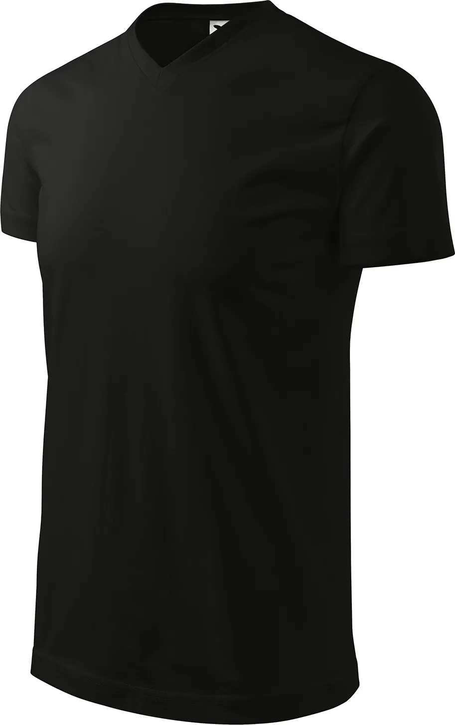 malfini-111-heavy-v-neck-t-shirt-schwarz-left-3 MALFINI T-Shirt Heavy V-Neck 111