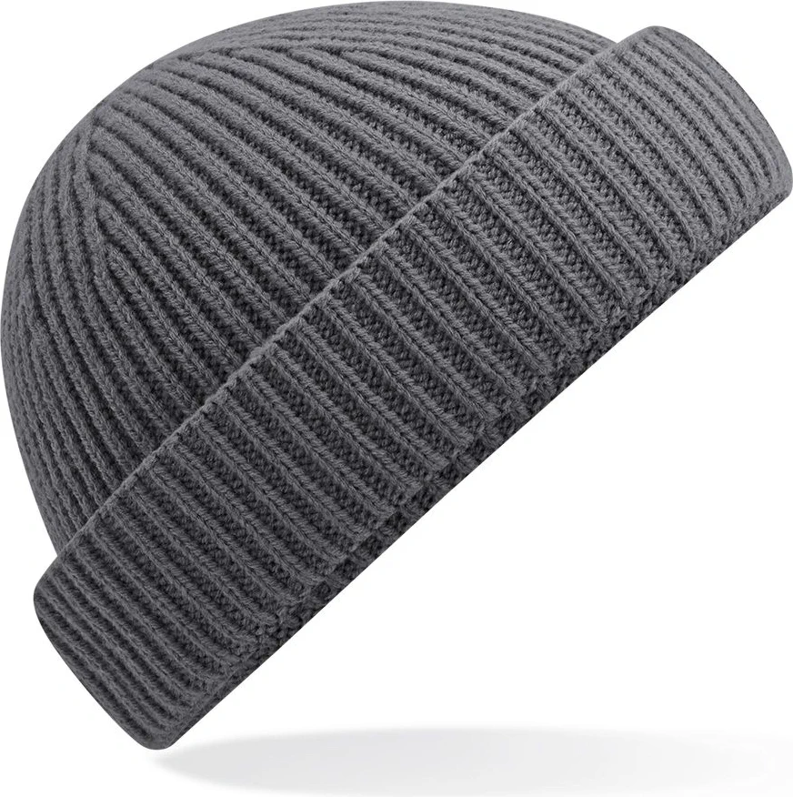 beechfield-b383r-harbour-beanie-graphitegrey-front-1 Beechfield Harbour Beanie