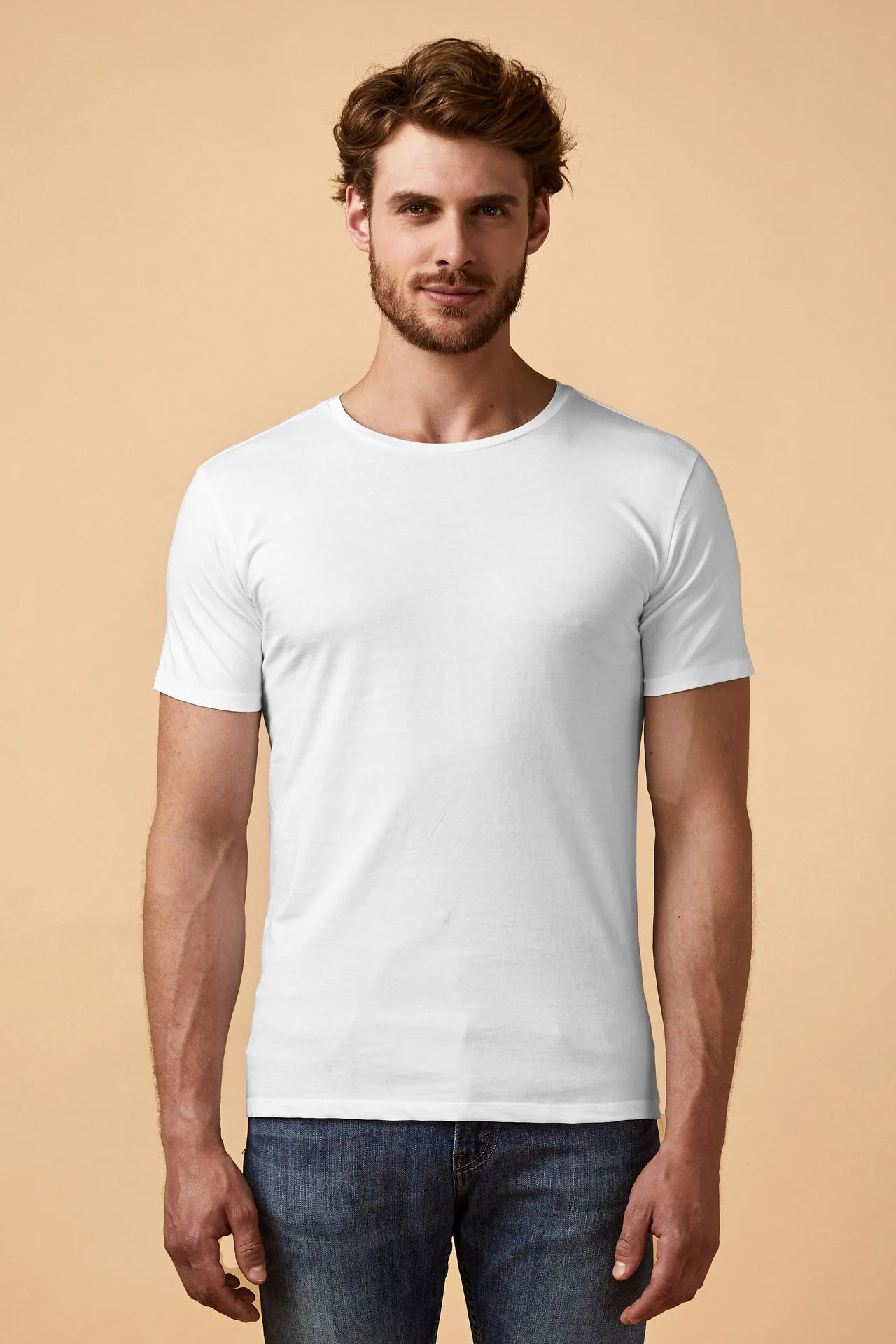 promodoro-1400-mens-roundneck-t-shirt-white-model-0 Promodoro X.O Men's Roundneck T-Shirt
