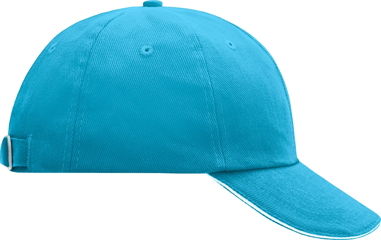daiber-mb6112-6-panel-raver-sandwich-cap-turquoise-white-right-6 daiber 6-Panel Raver Sandwich Cap