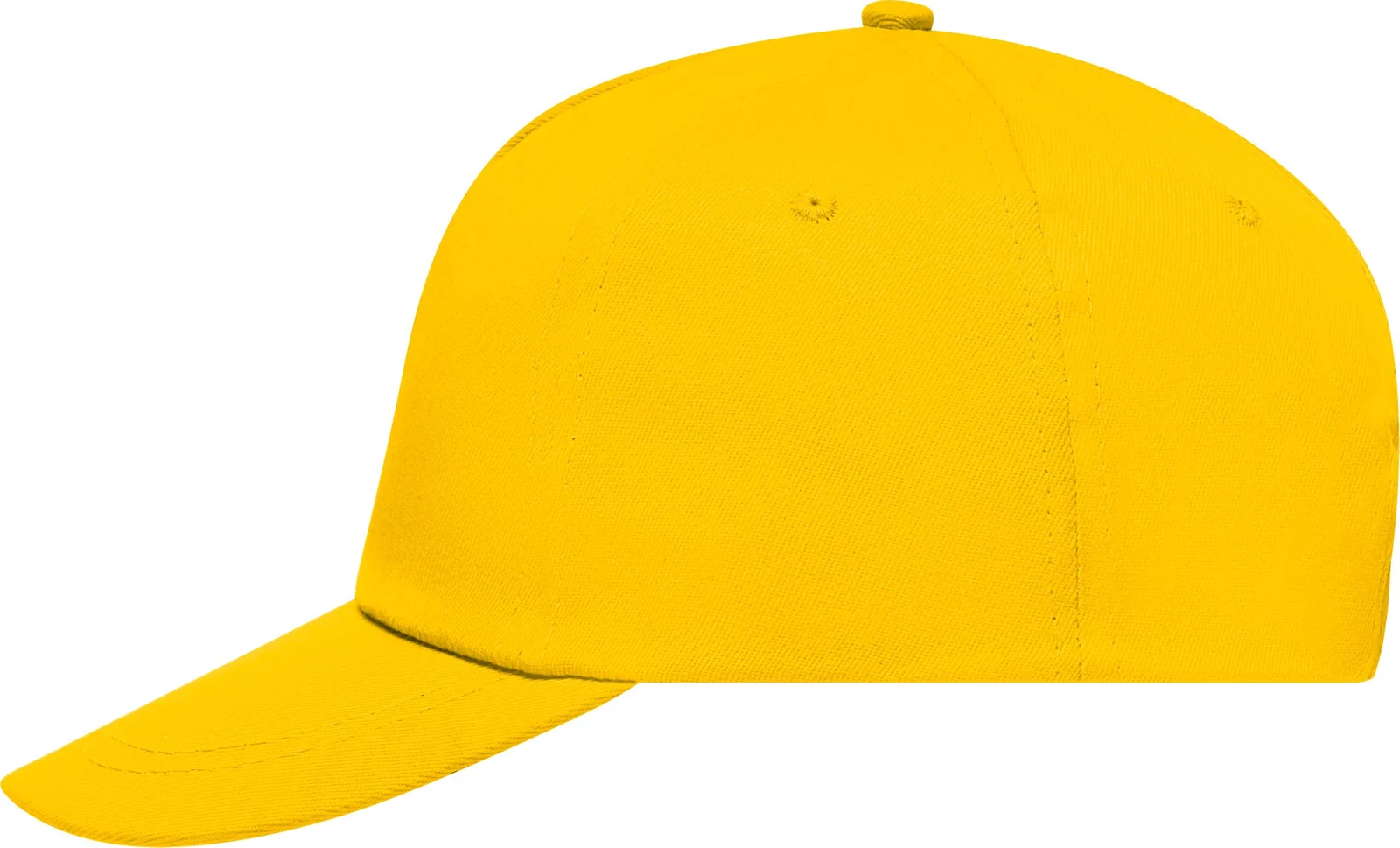daiber-mb001-5-panel-promo-cap-lightly-laminated-gold-left-4 myrtle beach 5 Panel Promo Cap