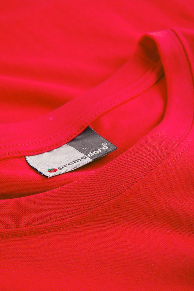 promodoro-4099-mens-premium-t-shirt-long-sleeve-firered-detail-7 Promodoro Men's Premium-T Longsleeve