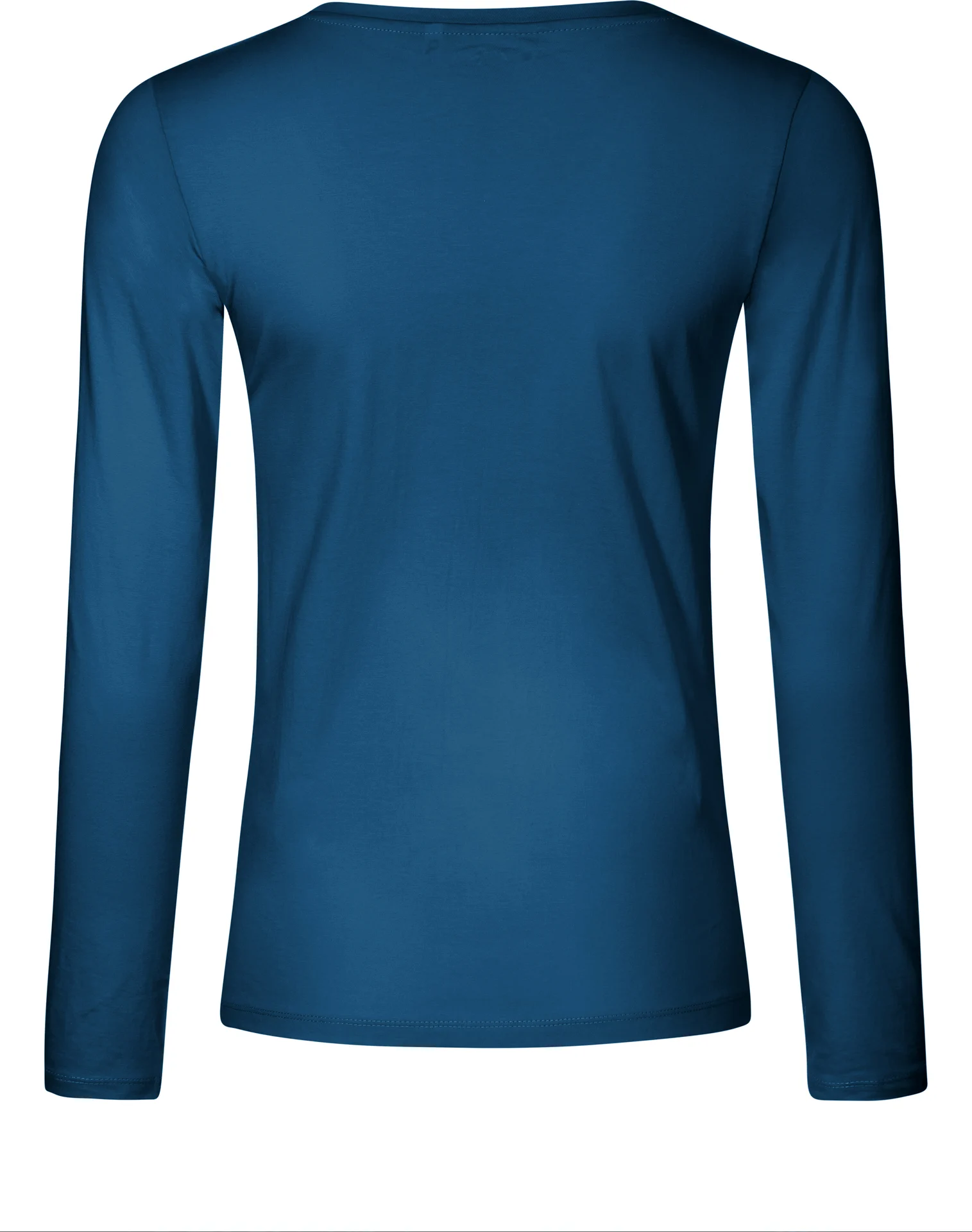 promodoro-1560-womens-v-neck-t-shirt-long-sleeve-petrol-back-6 Promodoro Women´s V-Neck T-Shirt Long Sleeve