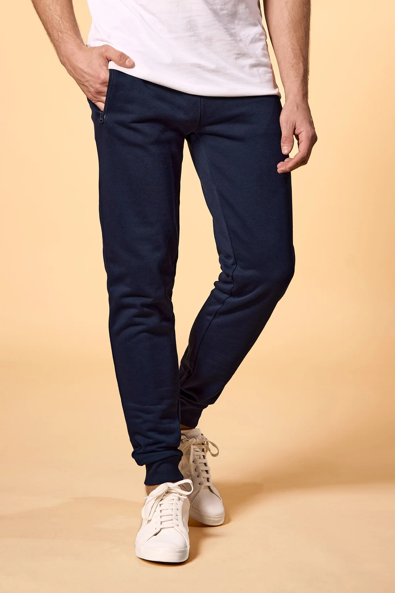 promodoro-1600-mens-pants-frenchnavy-model-0 promodoro Men's Pants