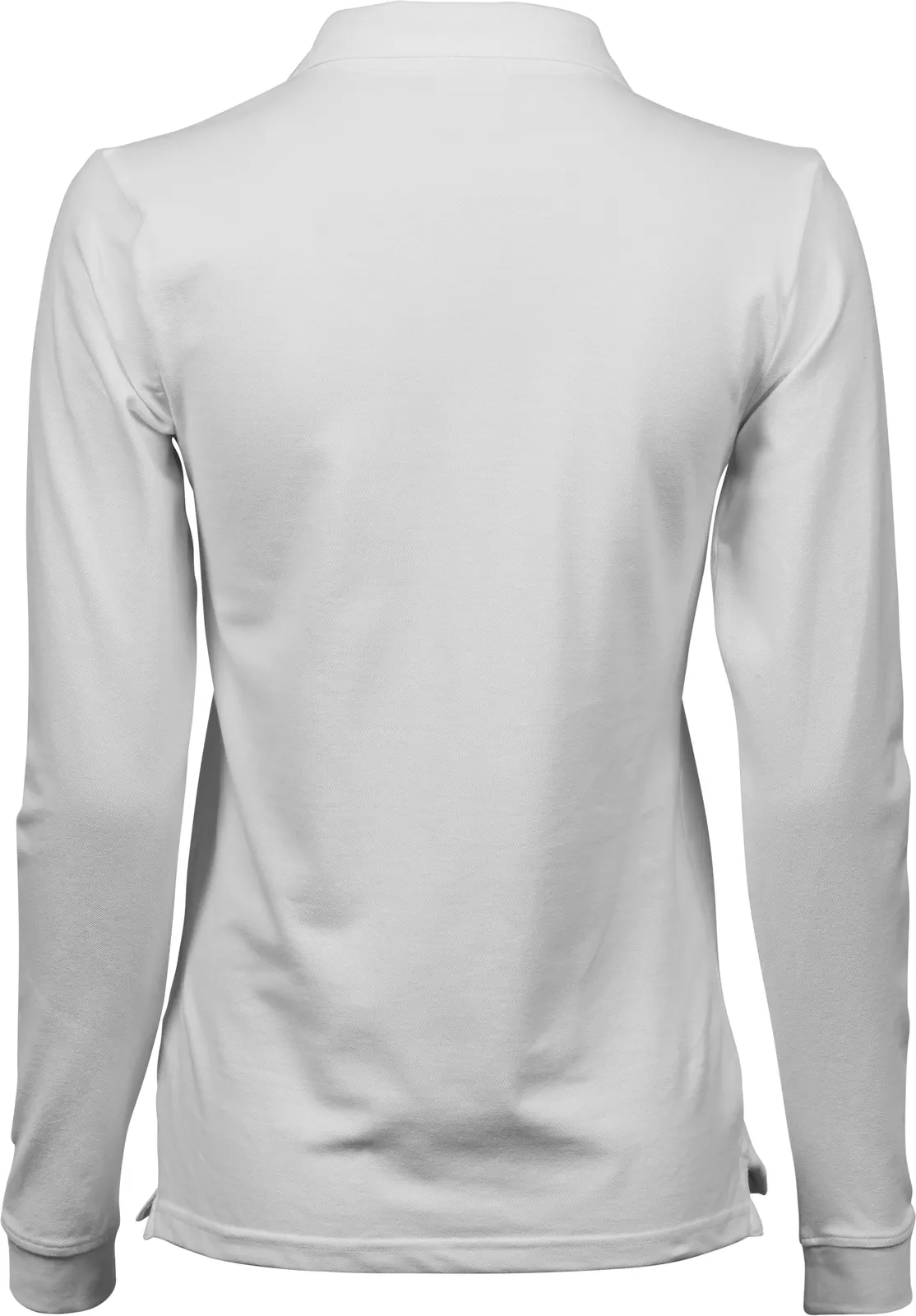 tee-jays-146-womens-luxury-stretch-long-sleeve-poloshirt-white-back-3 Tee Jays Ladies Luxury Stretch Long Sleeve Polo